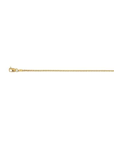 9CT Y/G D/C WHEAT 1.60mm/50cm